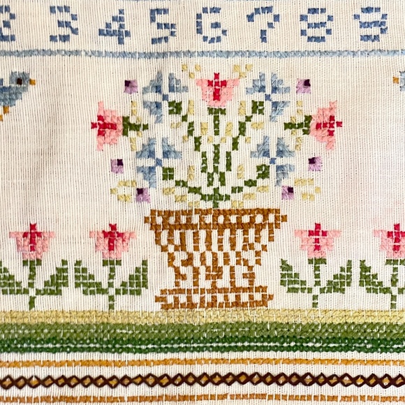 Vintage Columbia Minerva Gutierrez Cross Stitch Alphabet Sampler Unframed 77 - Picture 9 of 16